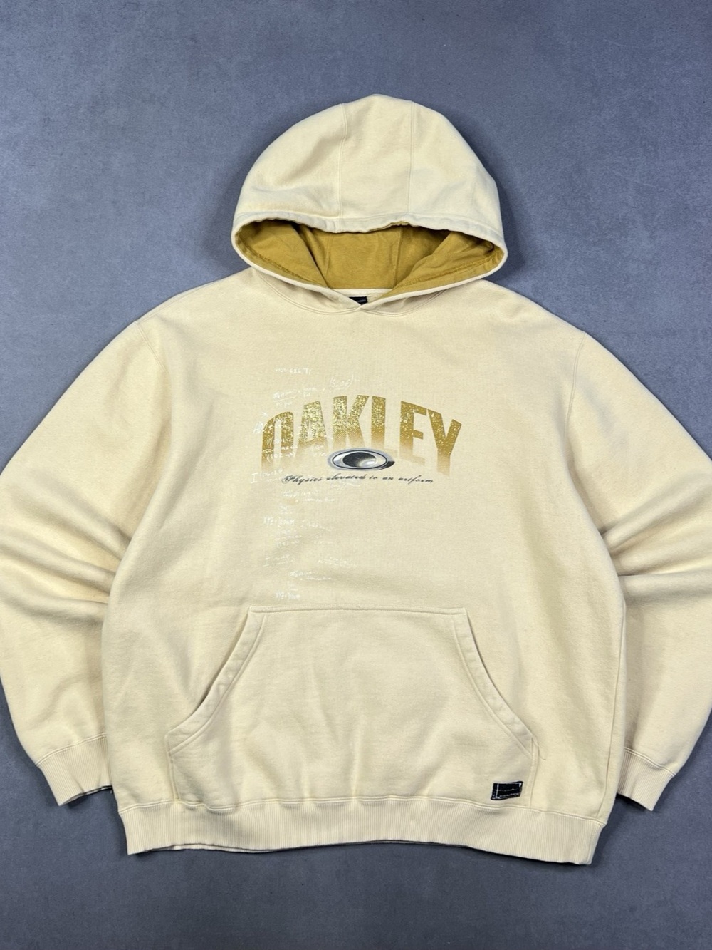 Oakley Softwear Men's Hoodie Yellow Size L Rare